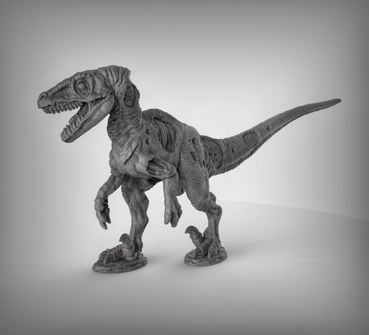 Undead Velociraptor Dinosaur Resin Miniature Model for DnD | Tabletop Gaming