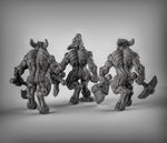 Beastmen Double Axes Resin 3D Models for Dungeons & Dragons & Board RPGs
