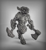 Beastmen Double Axes Resin 3D Models for Dungeons & Dragons & Board RPGs