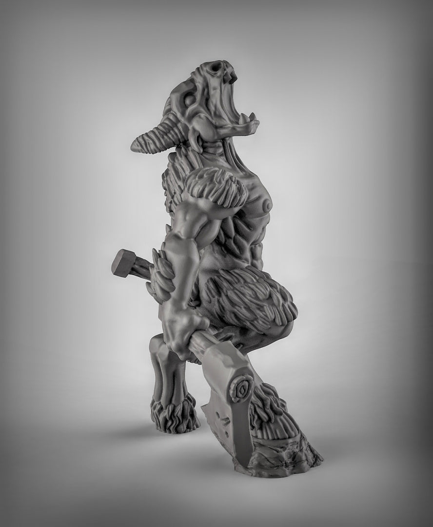 Beastmen Double Axes Resin 3D Models for Dungeons & Dragons & Board RPGs