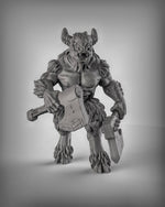 Beastmen Double Axes Resin 3D Models for Dungeons & Dragons & Board RPGs