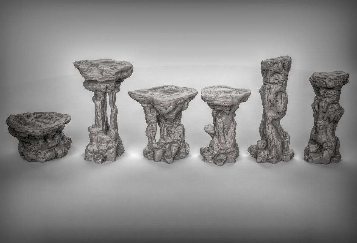 Rock Platform Terrain Resin Models for Dungeons & Dragons & Board RPGs