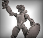 Warforged with Swords and Shields Resin Miniature for DnD | Tabletop Gaming