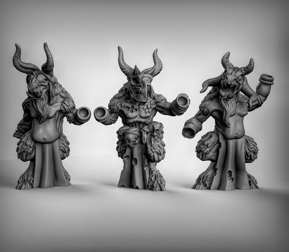 Beastmen Shaman Resin 3D Models for Dungeons & Dragons & Board RPGs