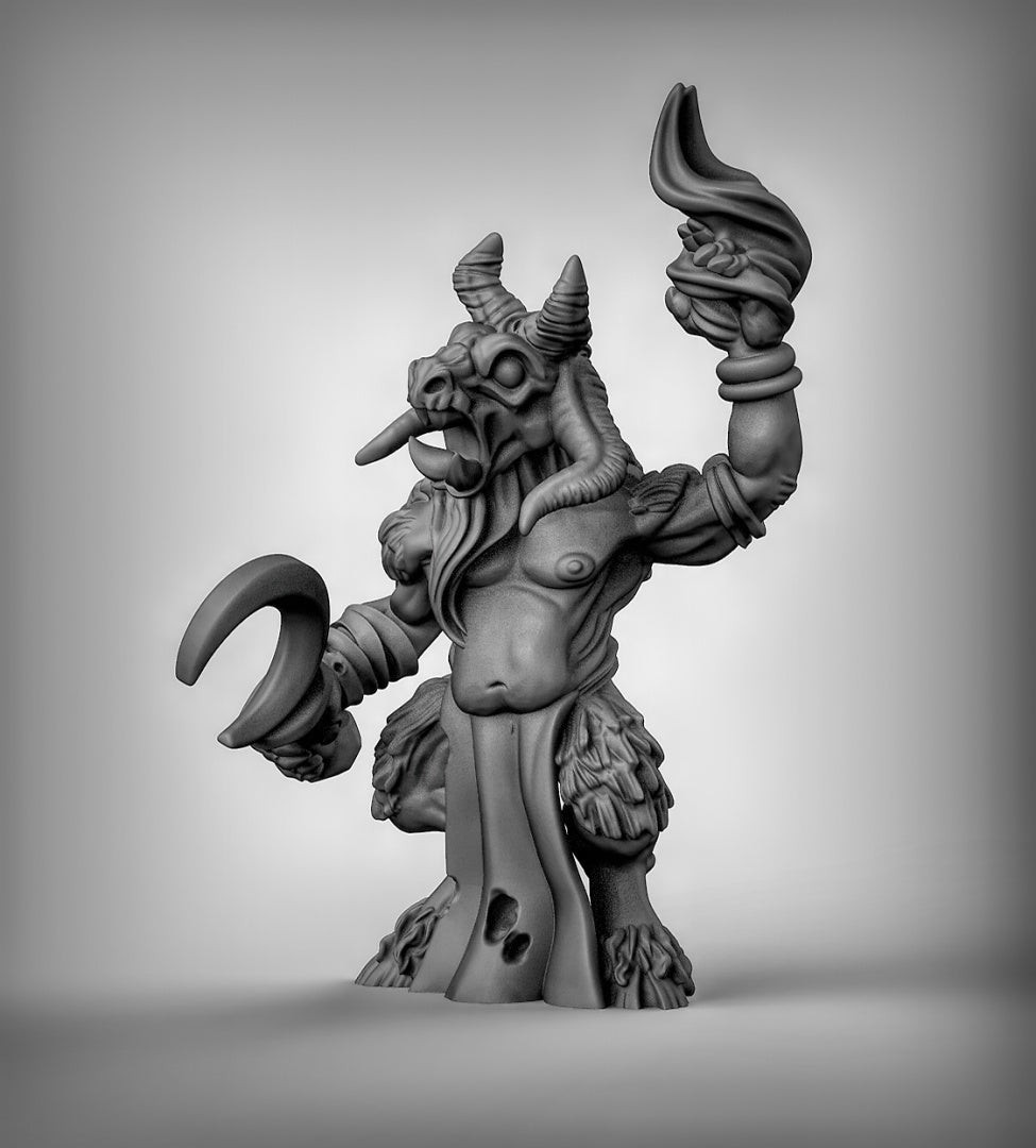 Beastmen Shaman Resin 3D Models for Dungeons & Dragons & Board RPGs