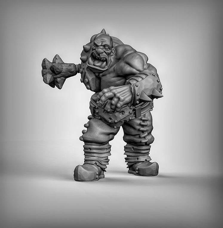 Ogre Boss Resin 3D Models for Dungeons & Dragons & Board RPGs