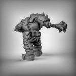 Ogre Boss Resin 3D Models for Dungeons & Dragons & Board RPGs