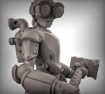 Warforged with Hammers Resin Miniature for DnD | Tabletop Gaming