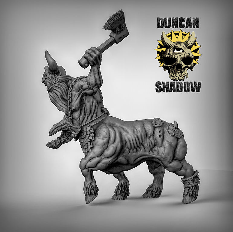 Bull Centaurs Resin 3D Models for Dungeons & Dragons & Board RPGs