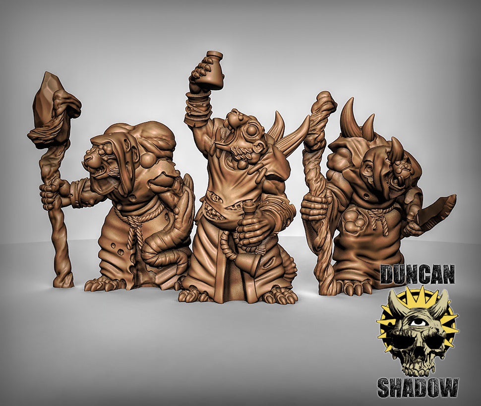 Plague Priests Resin 3D Models for Dungeons & Dragons & Board RPGs