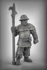 Guards with Poll Arms Resin 3D Models for Dungeons & Dragons & Board RPGs