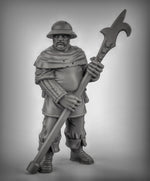 Guards with Poll Arms Resin 3D Models for Dungeons & Dragons & Board RPGs