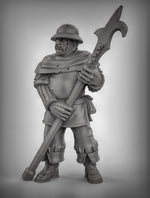 Guards with Poll Arms Resin 3D Models for Dungeons & Dragons & Board RPGs