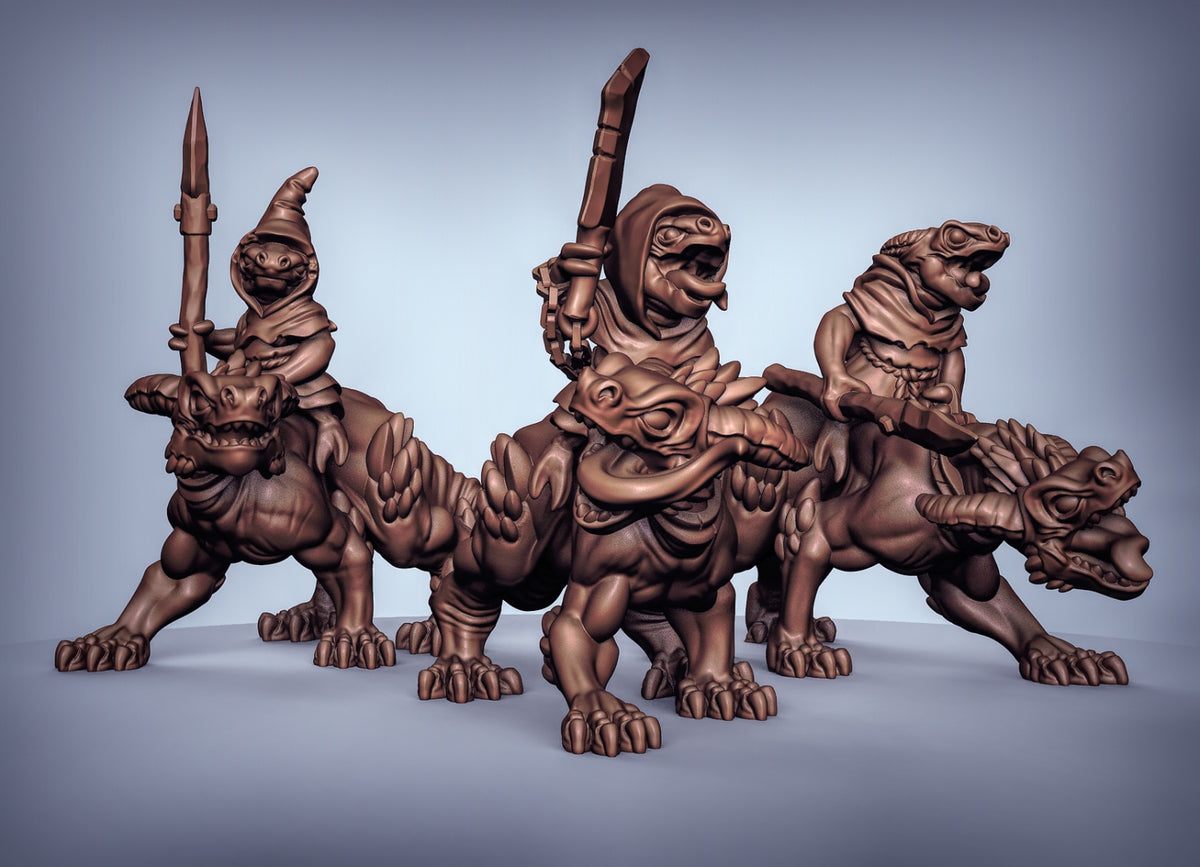 Kobold Cavalry Resin 3D Models for Dungeons & Dragons & Board RPGs