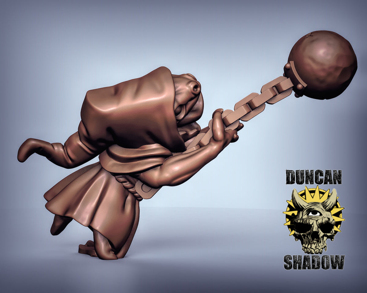 Kobolds with Ball and Chain Resin 3D Models for Dungeons & Dragons & Board RPGs