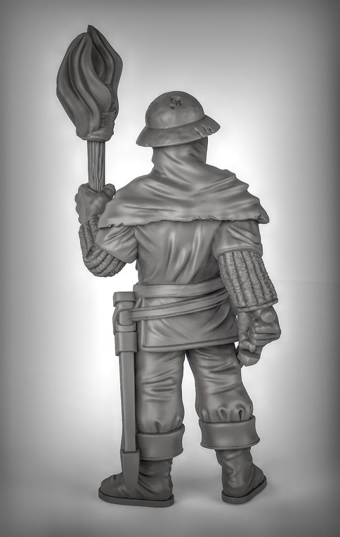 Guards with Torches Resin 3D Models for Dungeons & Dragons & Board RPGs