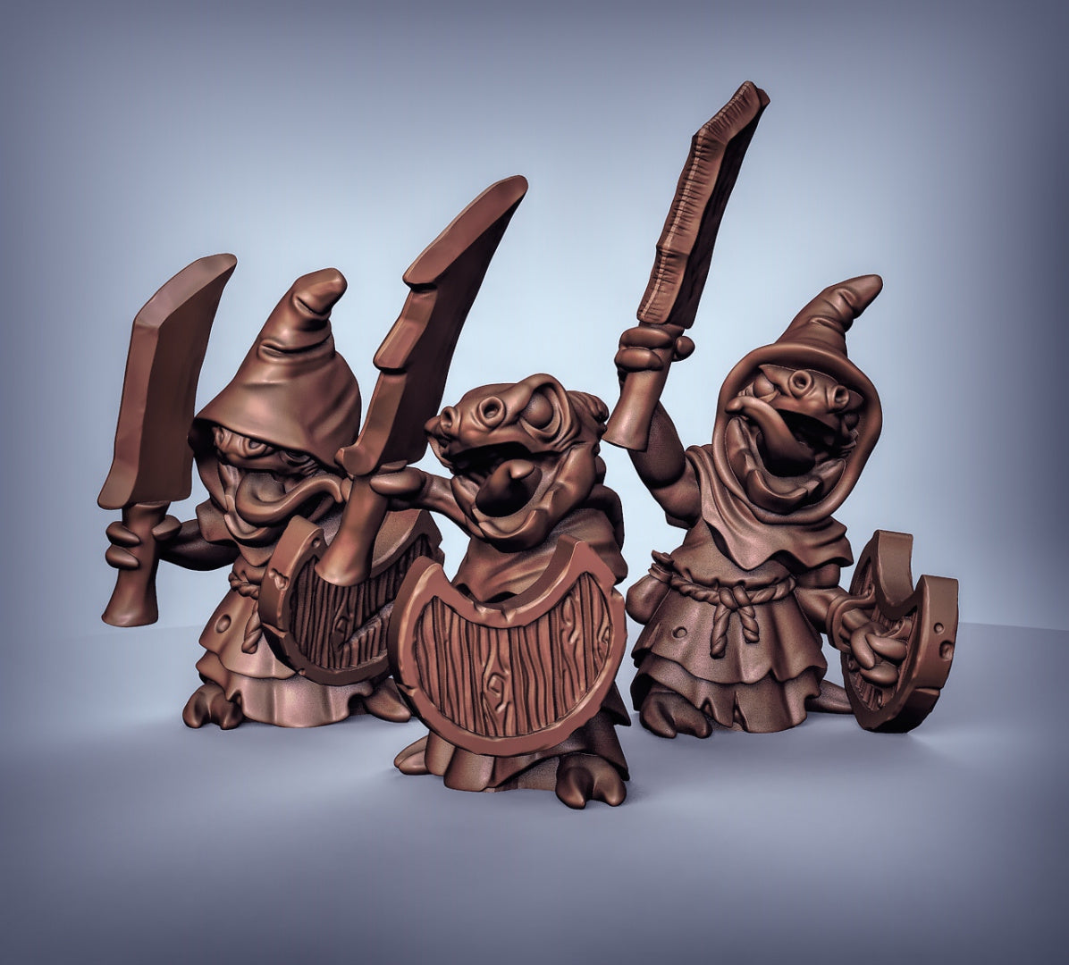 Kobolds with swords Resin 3D Models for Dungeons & Dragons & Board RPGs