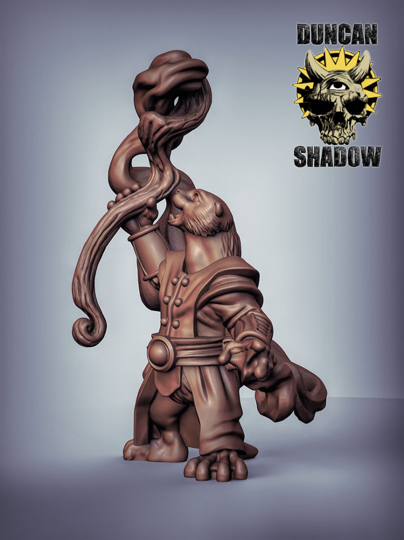 Otter Wizard 3D Models for Dungeons & Dragons & Board RPGs by Duncan Shadow