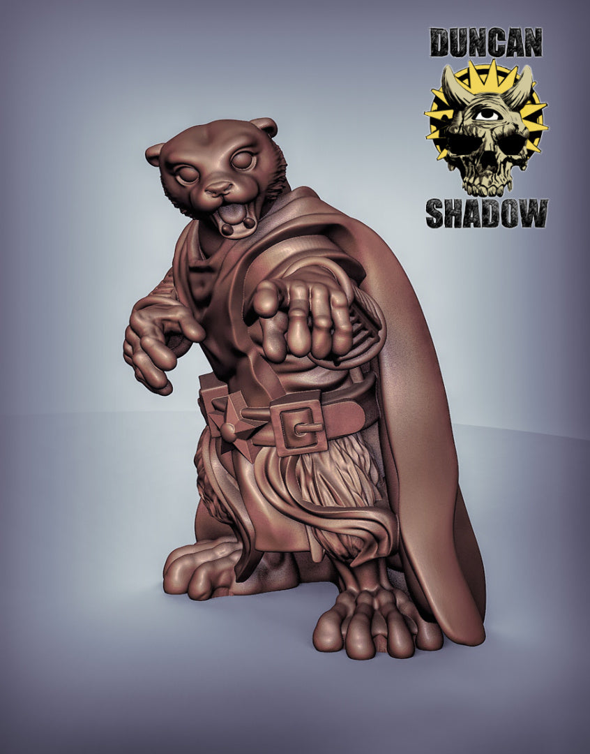Otter Wizard 3D Models for Dungeons & Dragons & Board RPGs by Duncan Shadow