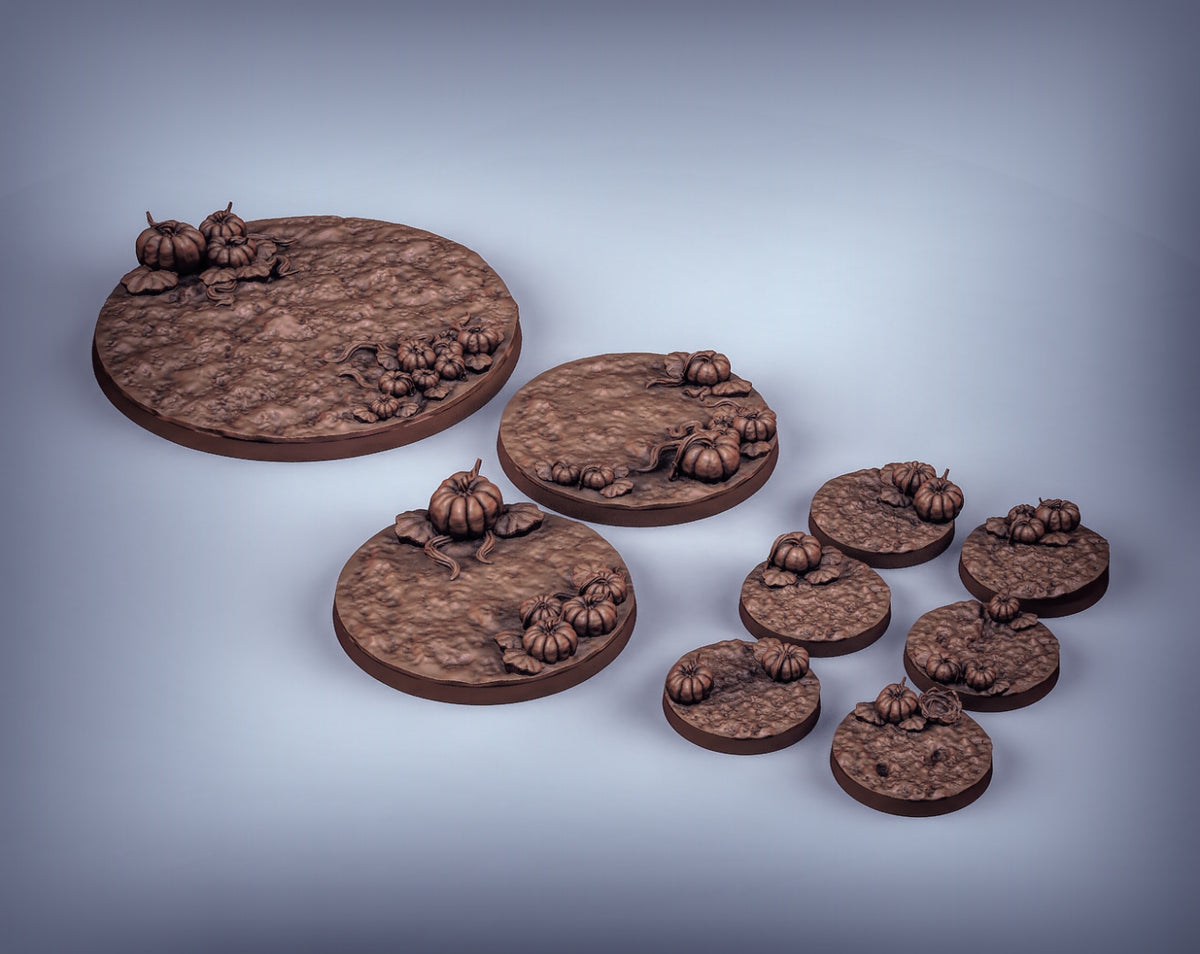 Pumpkin Bases Resin Miniature for DnD | Tabletop Gaming