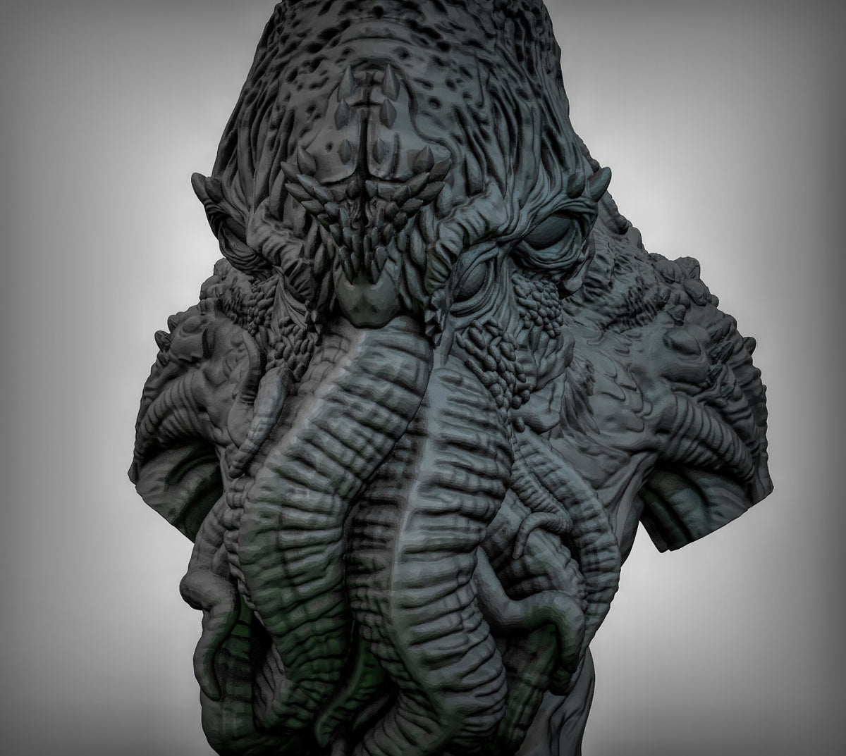 Cthulhu Bust (With Plinth) Resin Model