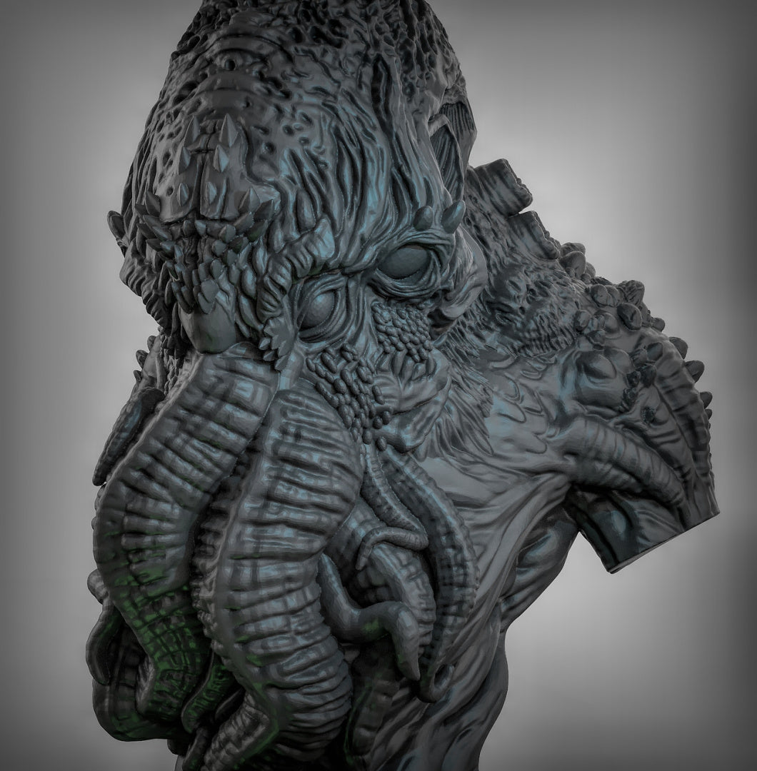 Cthulhu Bust (With Plinth) Resin Model