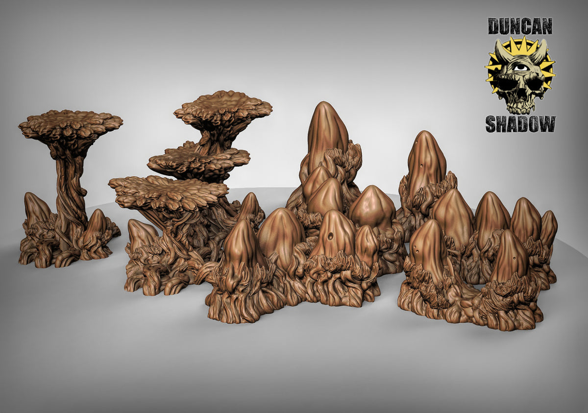 Plant Tower Terrain Resin 3D Models for Dungeons & Dragons & Board RPGs