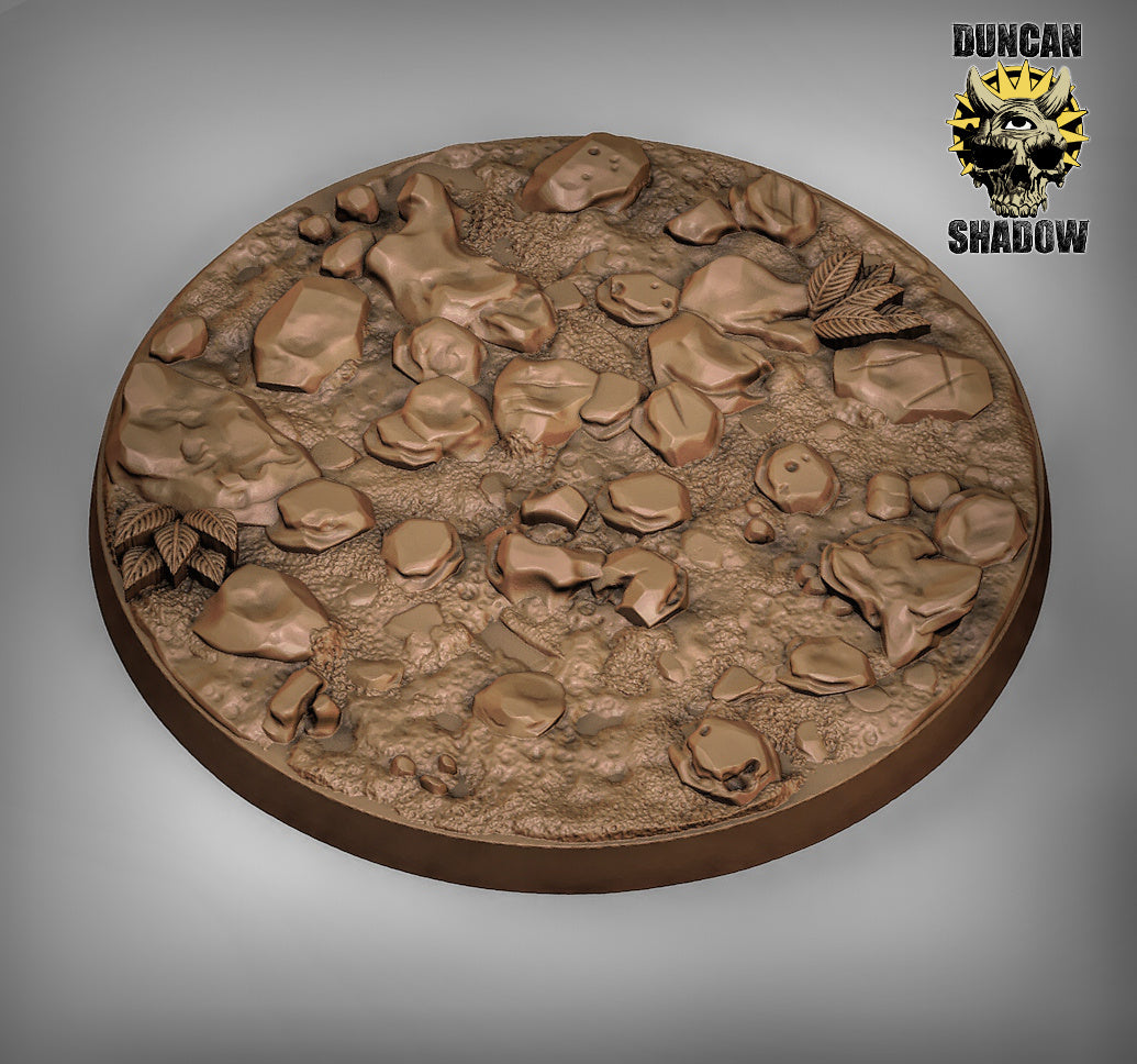 Rocky Bases Resin Miniature for DnD | Tabletop Gaming