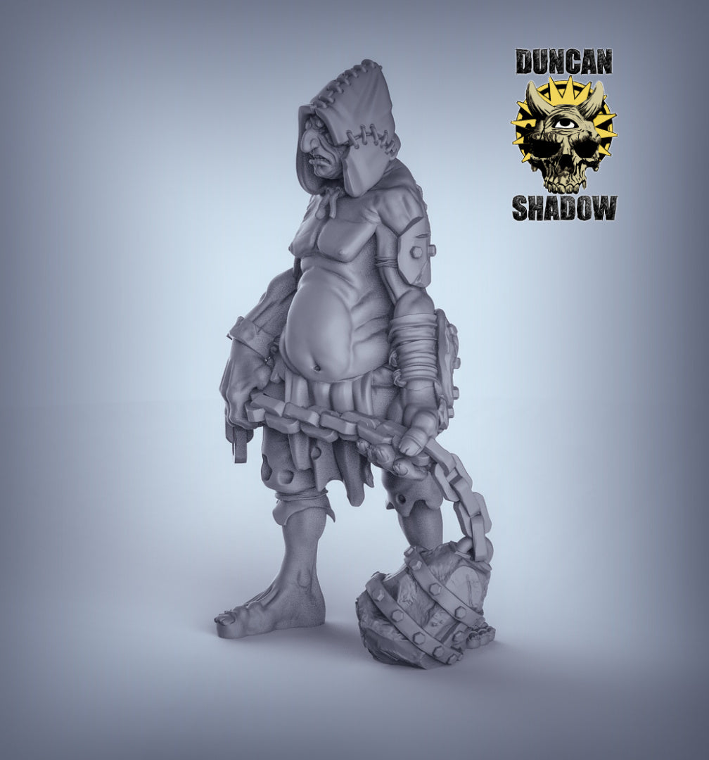 Giant with Flail Resin Miniature for DnD | Tabletop Gaming