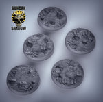 Blasted Wasteland Bases with Plants Resin Miniature for DnD | Tabletop Gaming