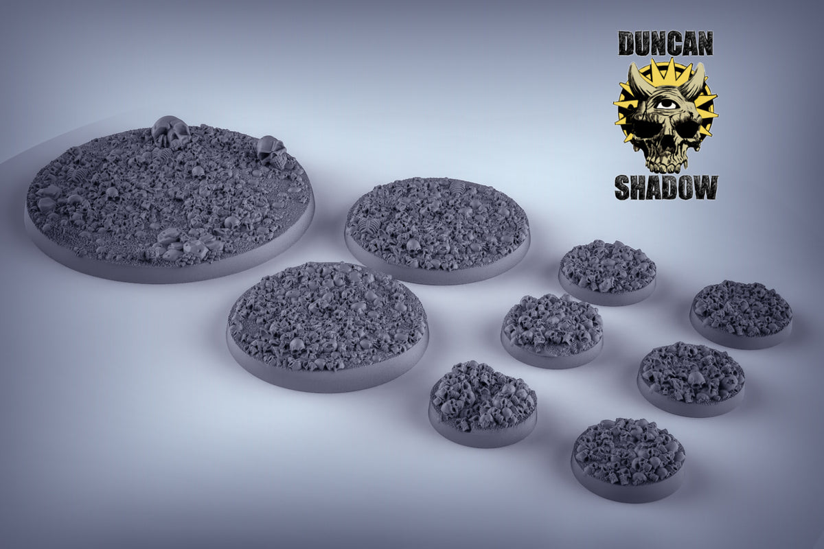 Skull Bases Resin Miniature for DnD | Tabletop Gaming