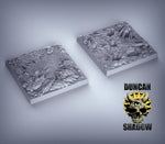 Plague Bases Square Resin 3D Models for Dungeons & Dragons & Board RPGs