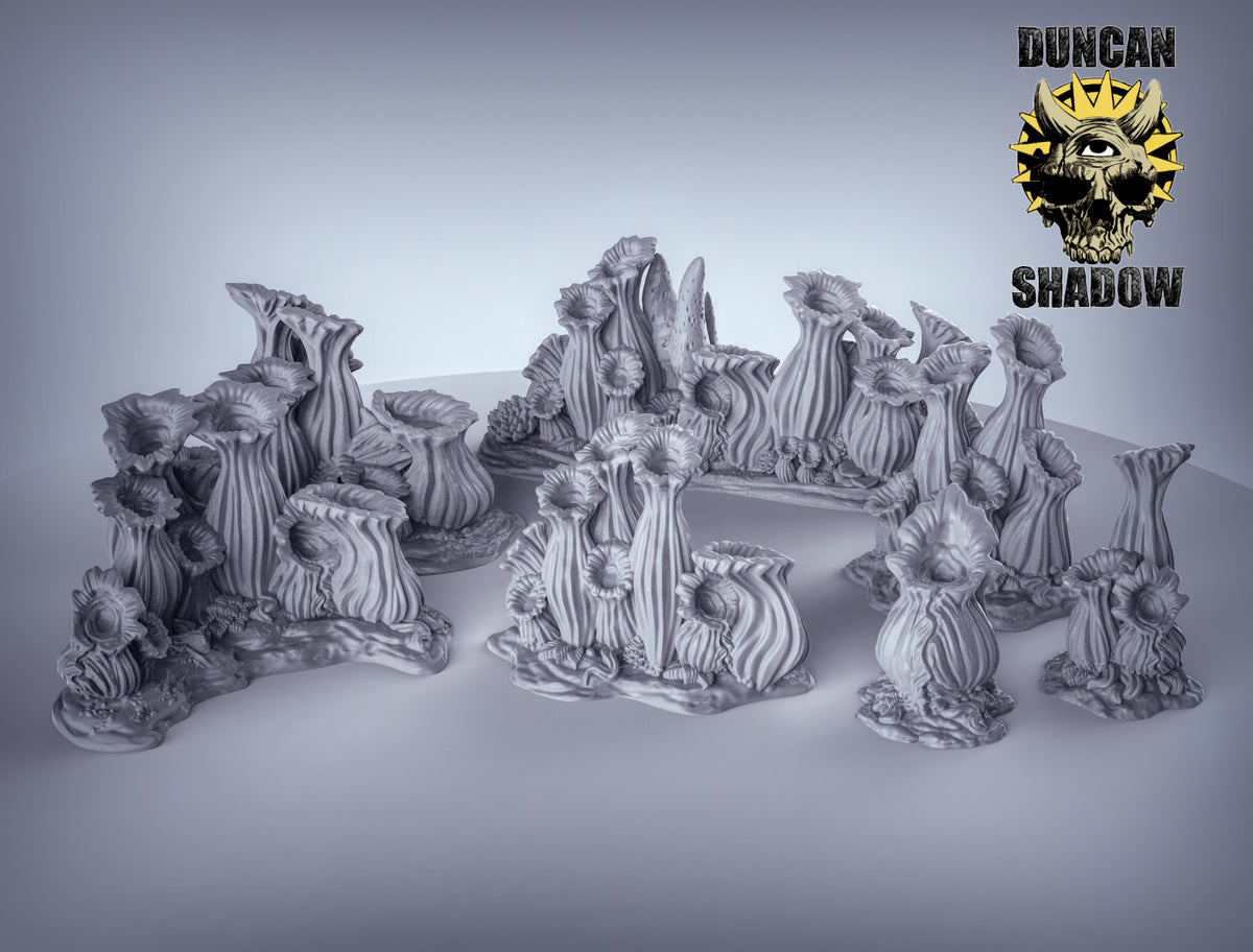 Pitcher Plant Terrain Resin 3D Models for Dungeons & Dragons & Board RPGs