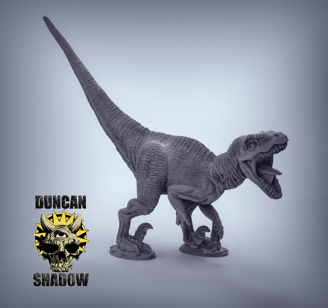 Velociraptors Dinosaur (no feathers) Resin Miniature for DnD | Tabletop Gaming