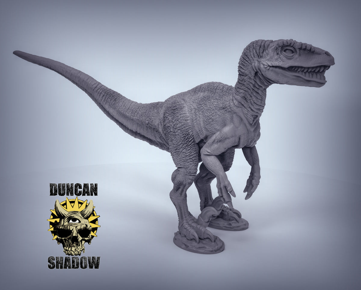 Velociraptors Dinosaur (no feathers) Resin Miniature for DnD | Tabletop Gaming