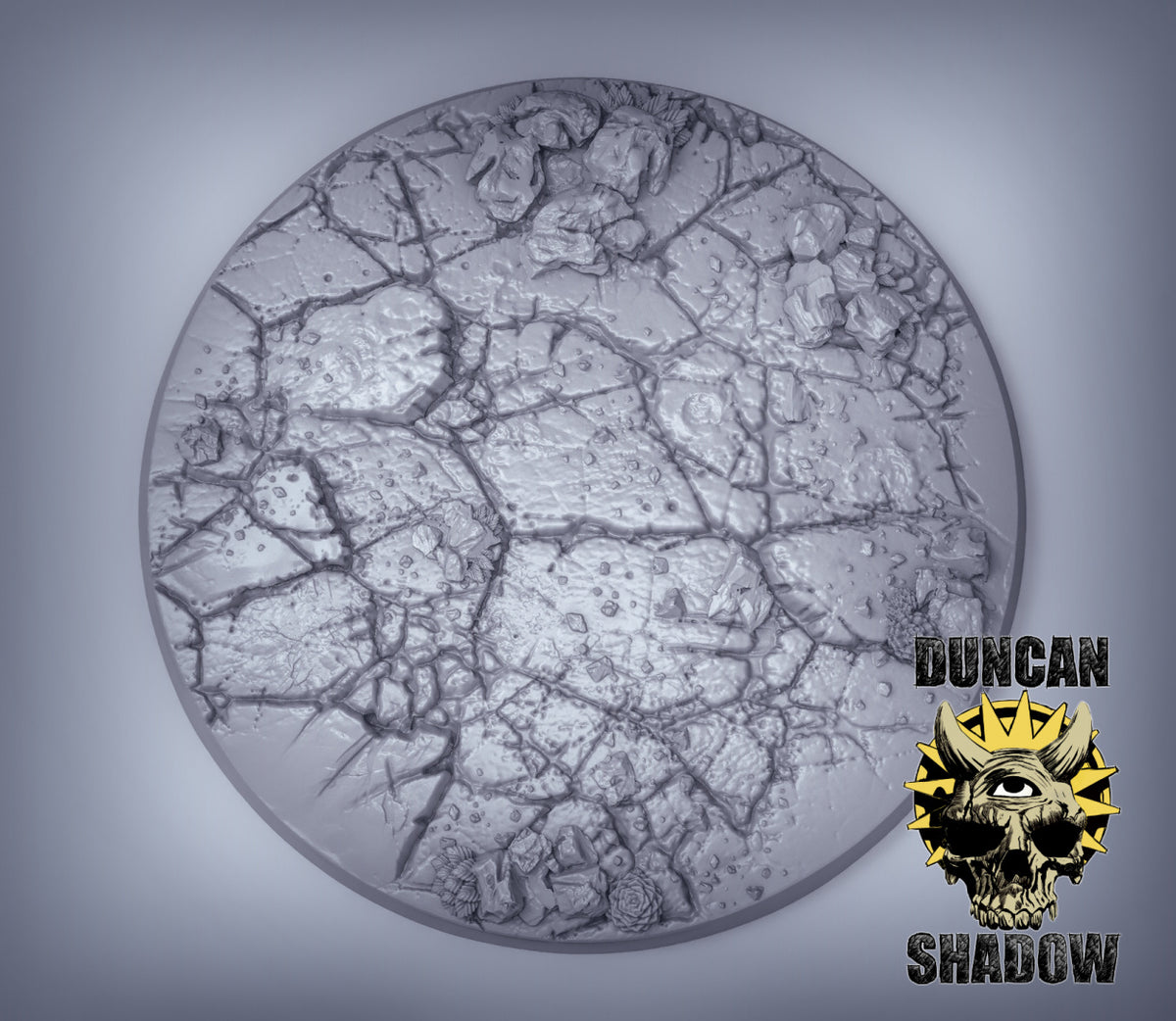 Cracked Earth Base Resin 3D Models for Dungeons & Dragons & Board RPGs