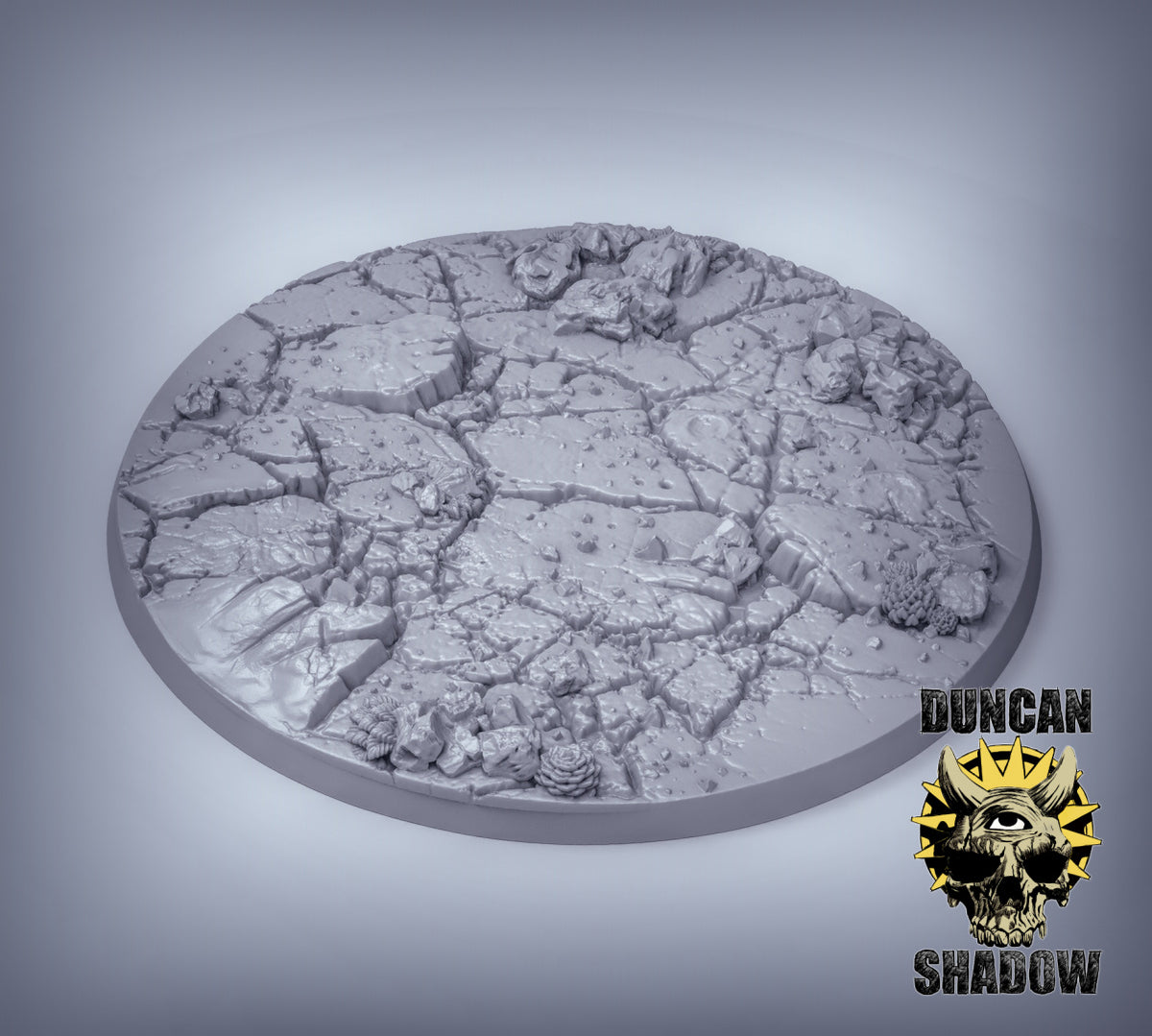 Cracked Earth Base Resin 3D Models for Dungeons & Dragons & Board RPGs