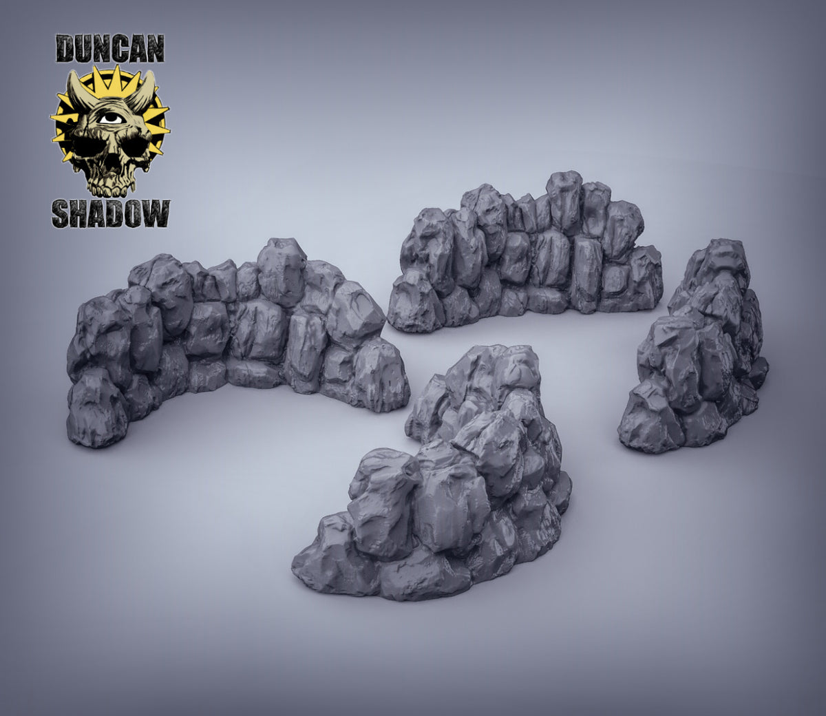 Rock Walls Terrain Resin Models for Dungeons & Dragons & Board RPGs