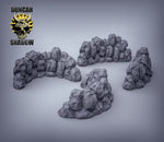 Rock Walls Terrain Resin Models for Dungeons & Dragons & Board RPGs