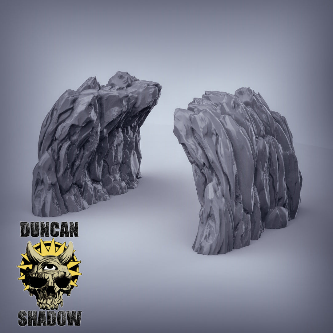 Rock Walls Terrain Resin Models for Dungeons & Dragons & Board RPGs
