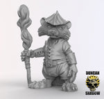 Racoon Folk Druids Resin Models for Dungeons & Dragons & Board RPGs