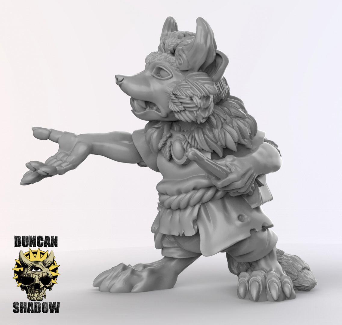 Racoon Folk Druids Resin Models for Dungeons & Dragons & Board RPGs