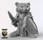 Racoon Folk Knights Resin Models for Dungeons & Dragons & Board RPGs