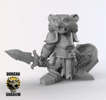 Racoon Folk Knights Resin Models for Dungeons & Dragons & Board RPGs