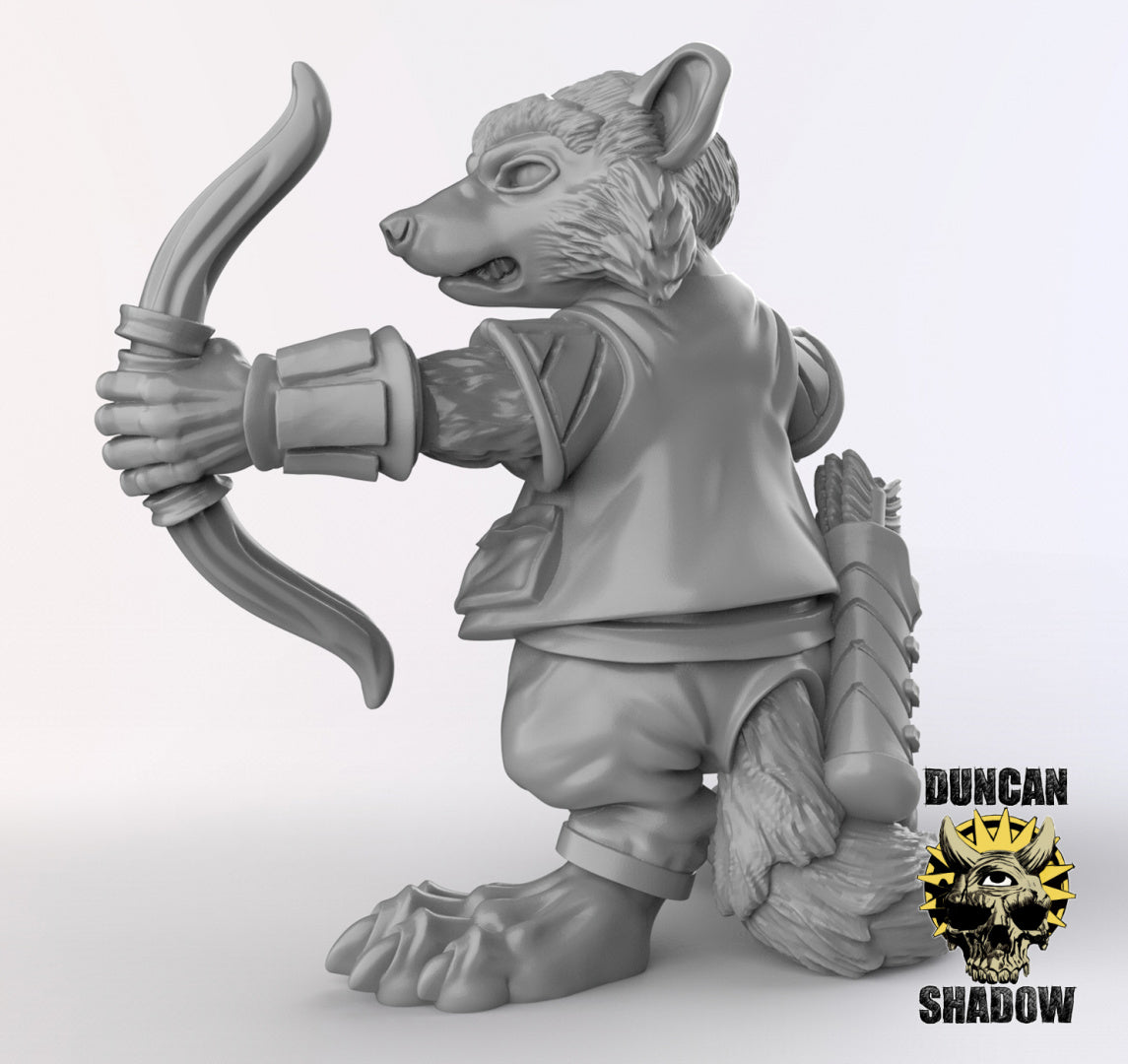 Racoon Folk Rogues Resin Models for Dungeons & Dragons & Board RPGs