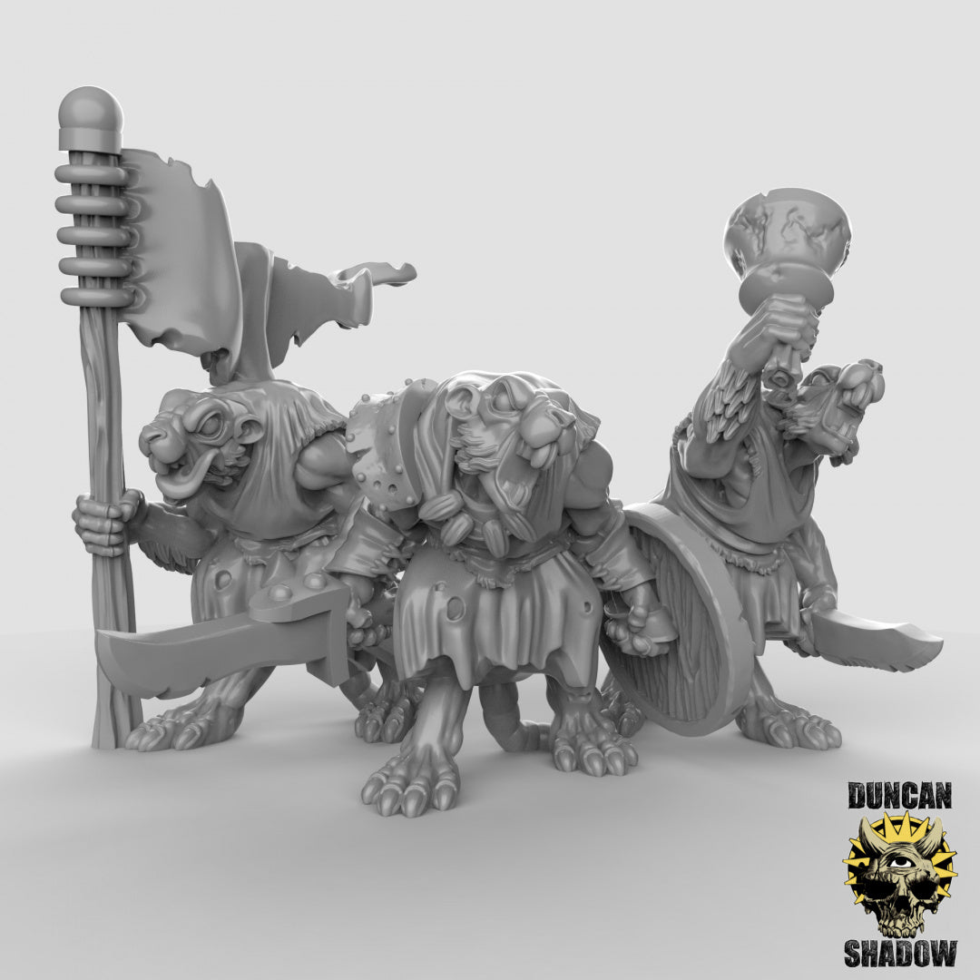 Rat Folk Command Resin Models for Dungeons & Dragons & Board RPGs