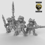 Boggards with spears Resin 3D Models for Dungeons & Dragons & Board RPGs