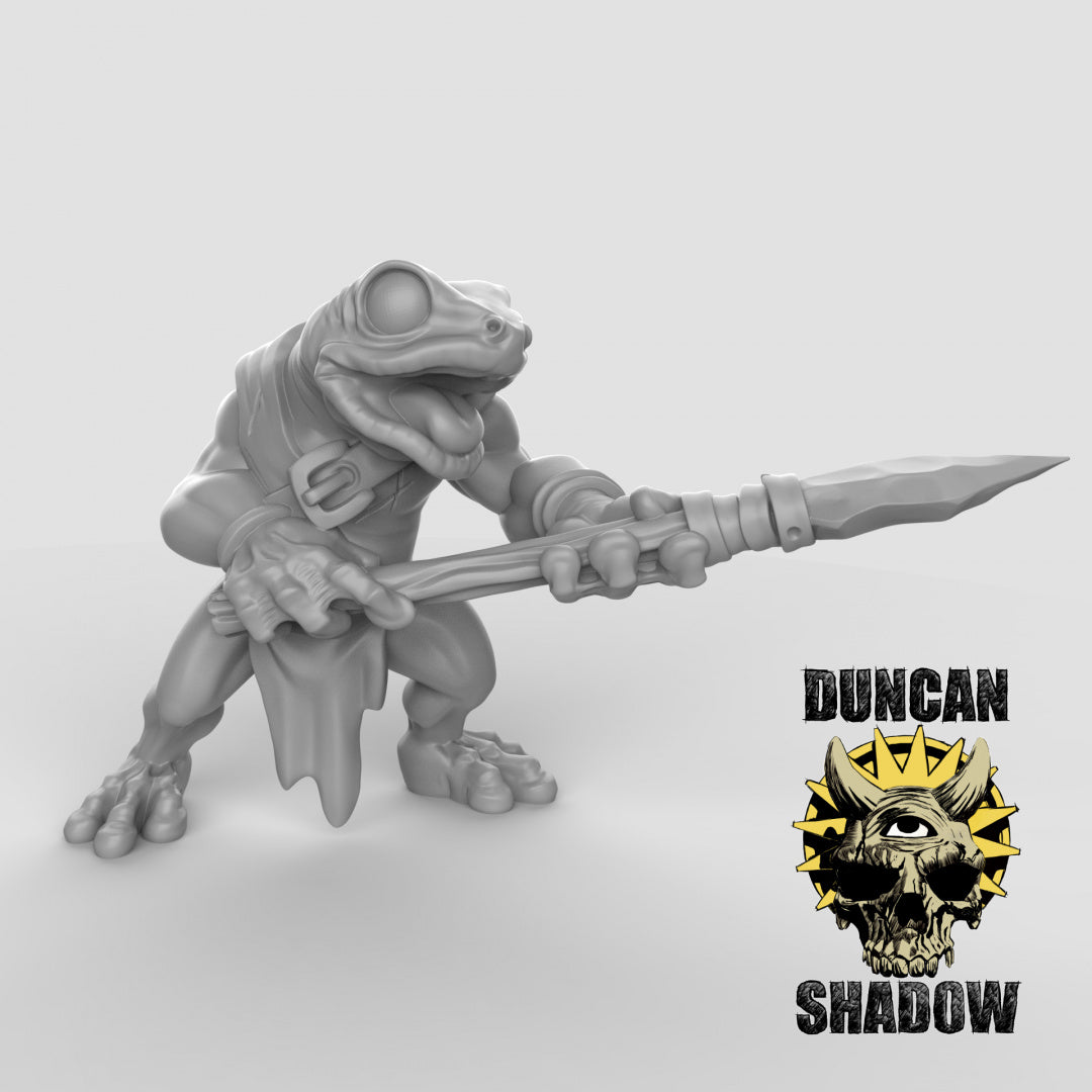 Boggards with spears Resin 3D Models for Dungeons & Dragons & Board RPGs