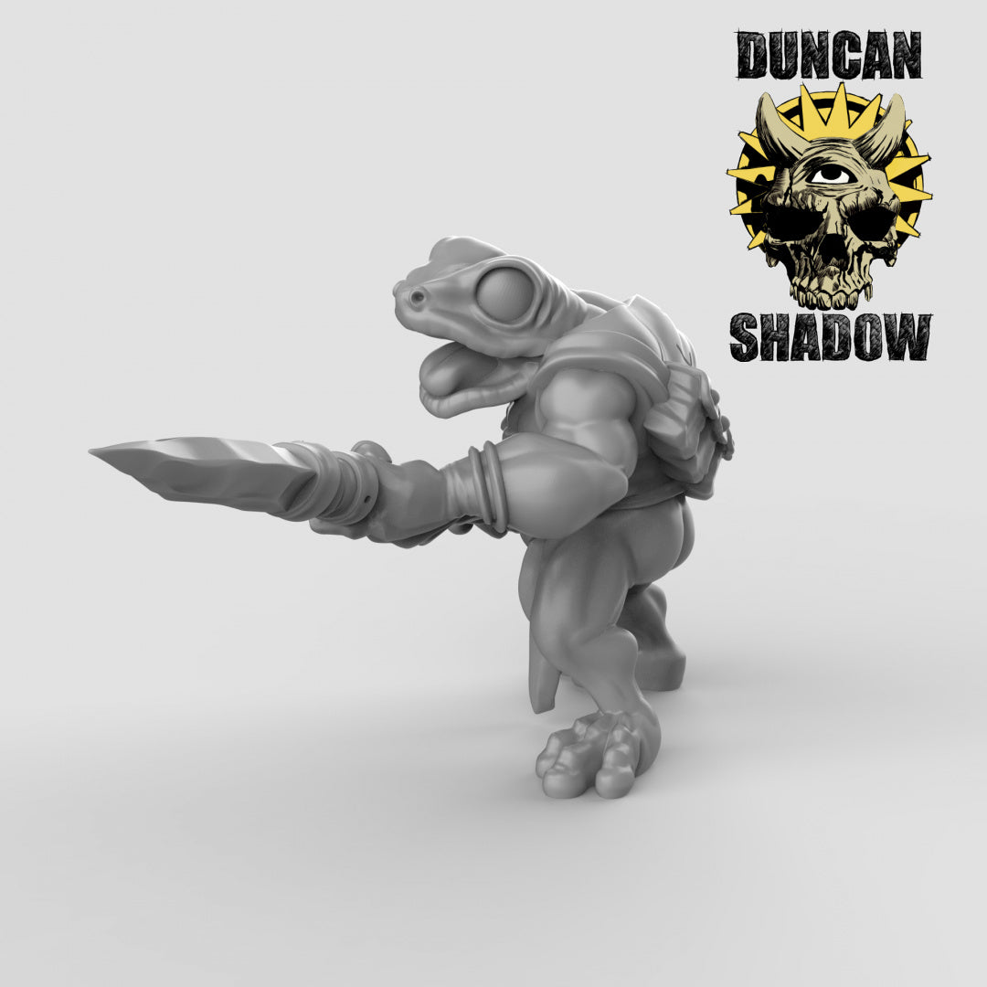 Boggards with spears Resin 3D Models for Dungeons & Dragons & Board RPGs