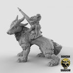 Mousle knight on mount Resin 3D Models for Dungeons & Dragons & Board RPGs